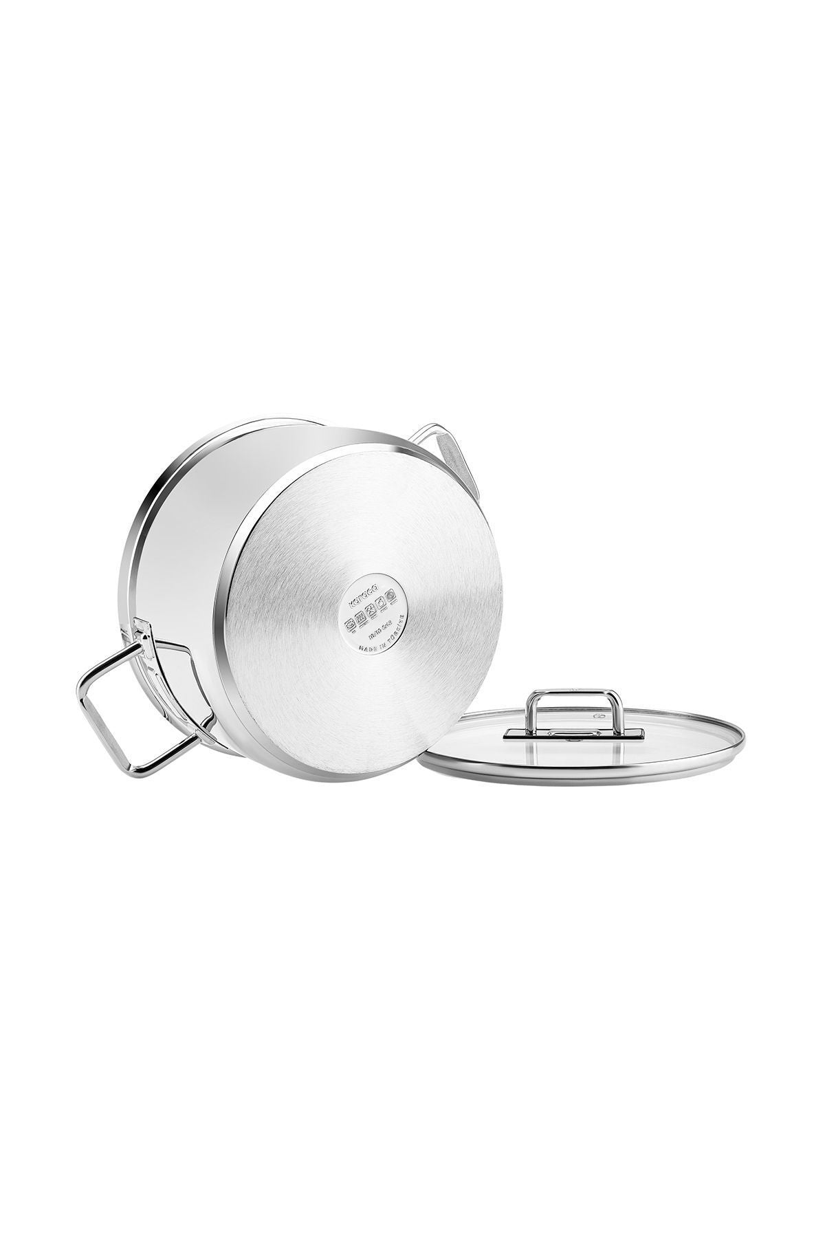 Grace Induction Base Steel Cookware 24 Cm 5.5 Lt