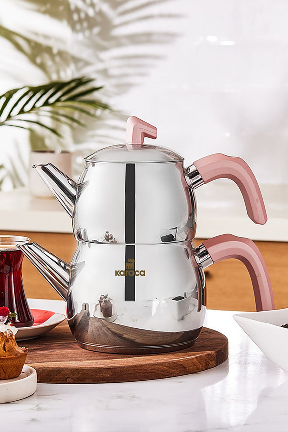 Belinay Induction Base Midi Rose Teapot Set