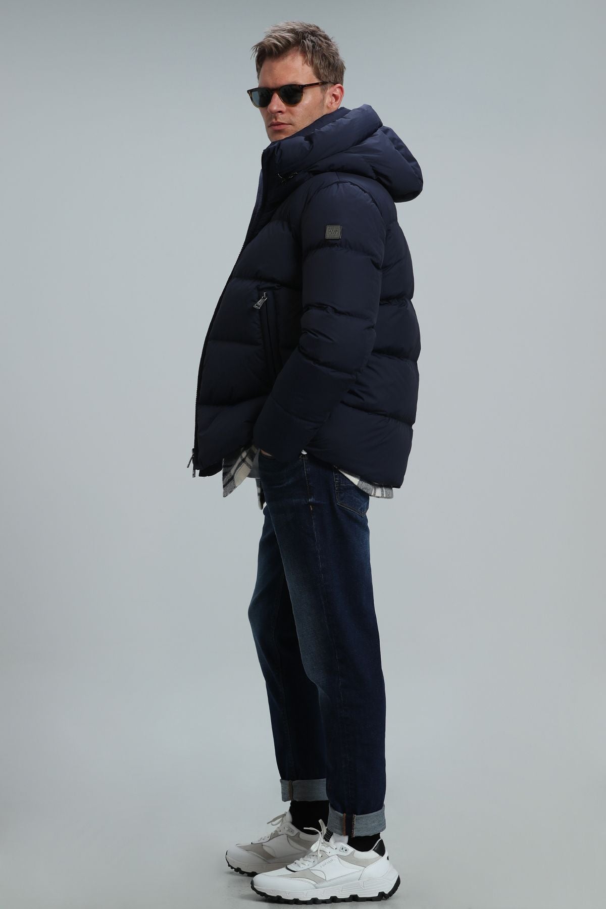 Tommy Goose Down Men's Coat Navy