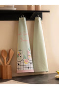 LCW HOME Mixed Printed Drying Cloth 2 Pcs 40x60 Cm