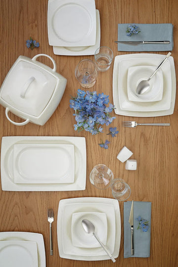 Fine Bone Ela 60 Piece Dinner Set for 12 Persons