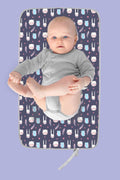 Mother Baby Care Newborn Bottom Changing Pad Cushion Cover Purple