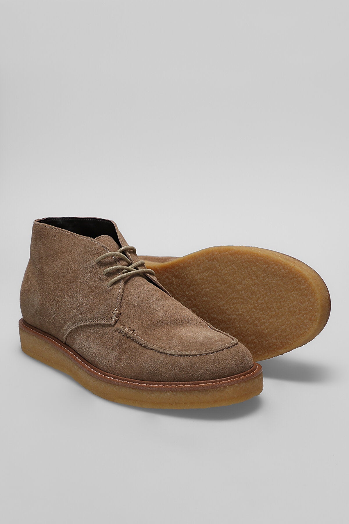 Gary Men's Leather Boots Camel Feather