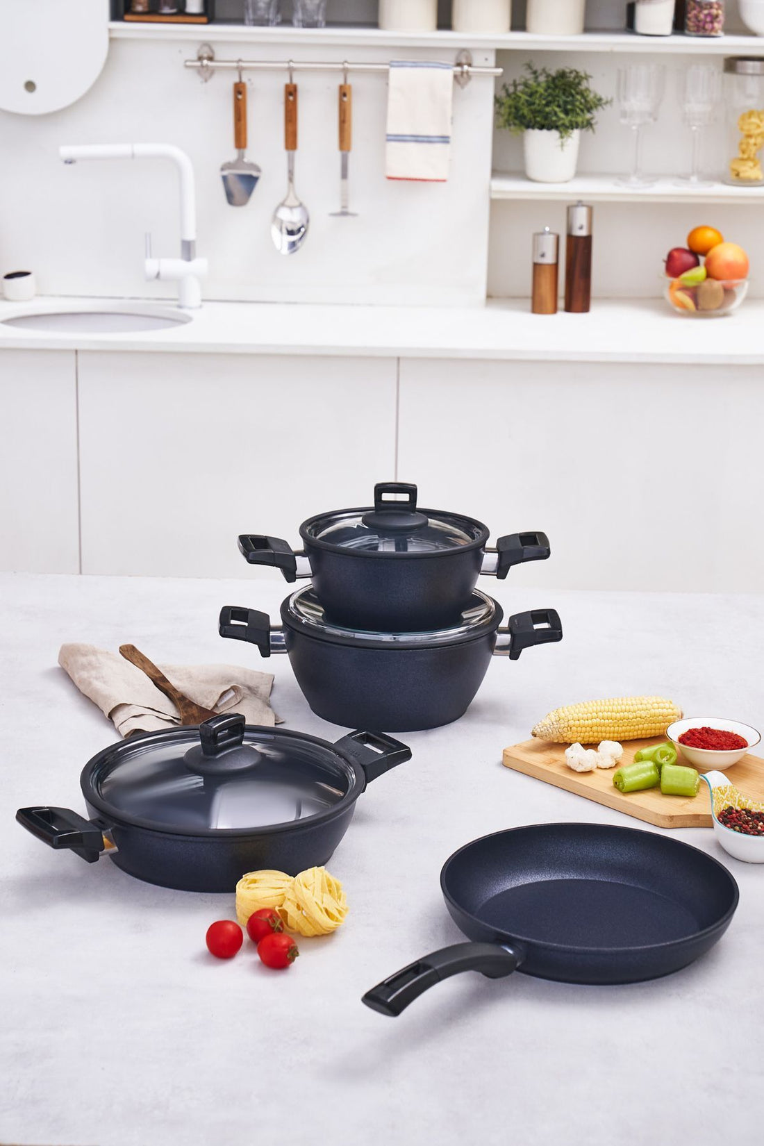 Biodiamond Powerful Plus 7 Piece Cookware Set