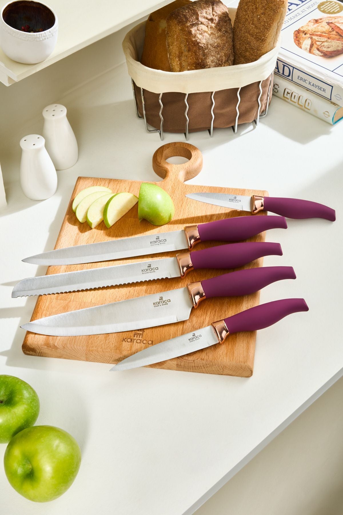 Mary 5 Piece Knife Set Purple