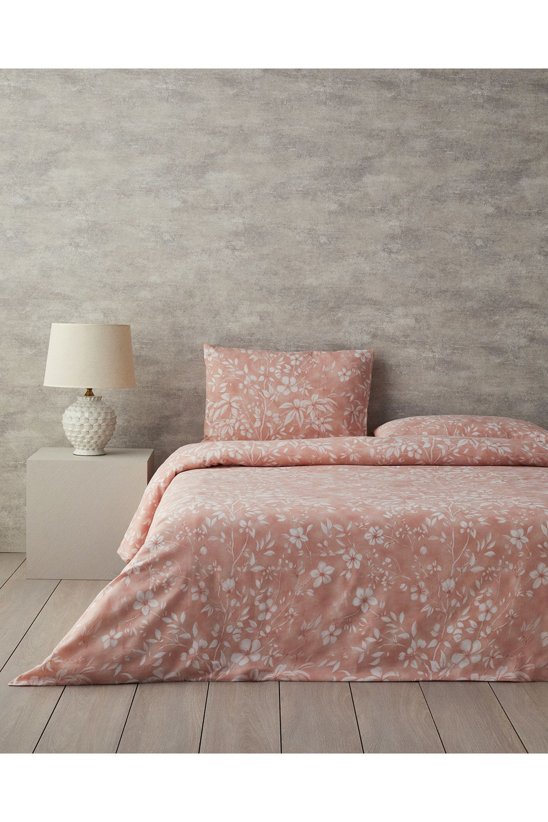 Ivy Flowers Double Size Duvet Cover Set Dusty Rose