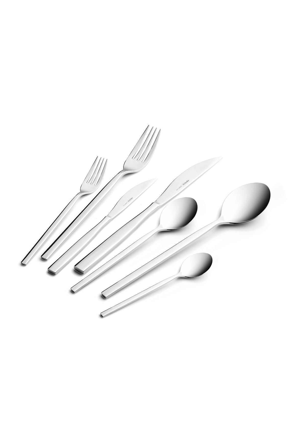 Carmelo 91 Piece Premium Boxed Fork Spoons Knife Set and Serving Set for 12 Persons