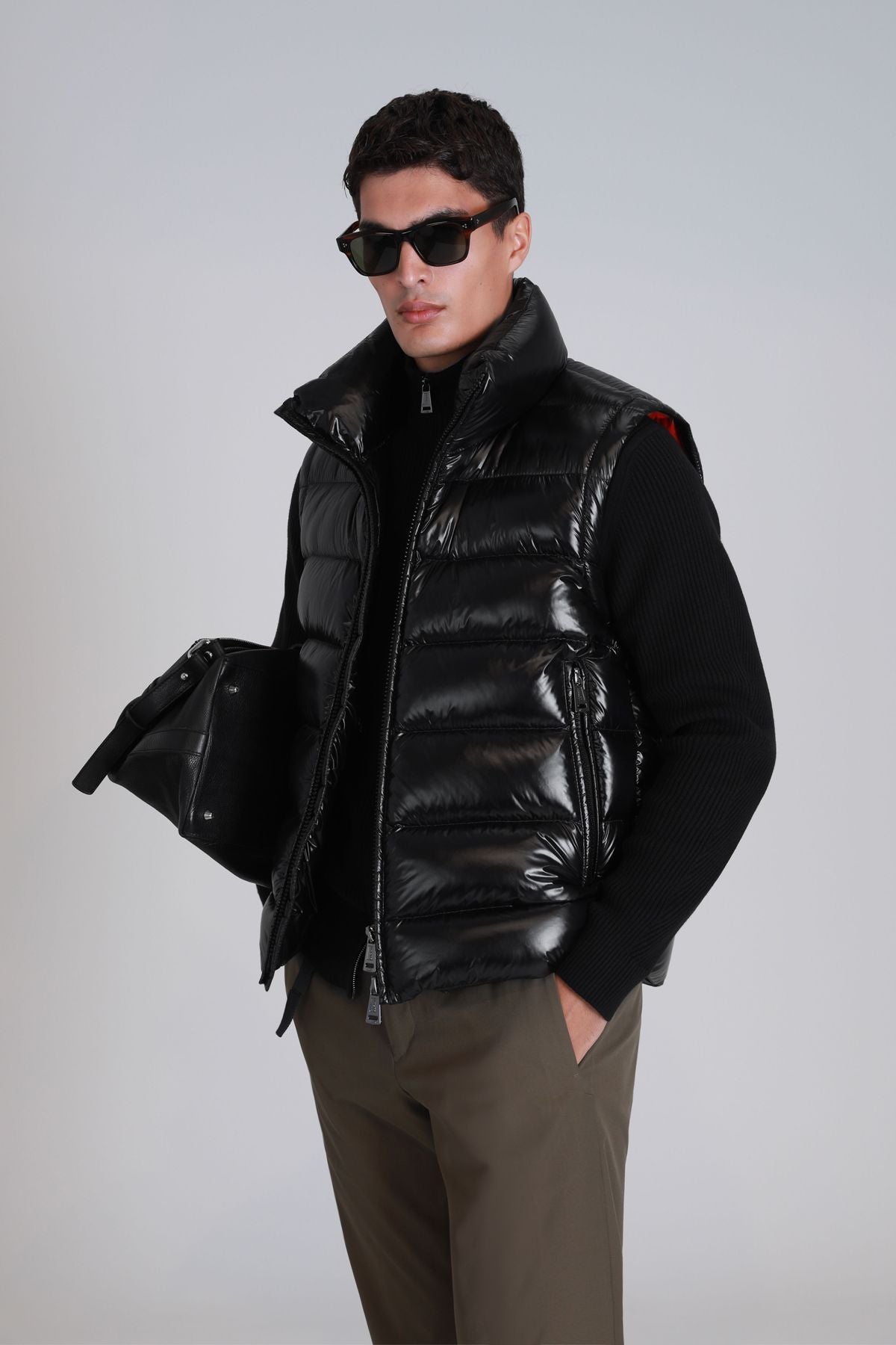 Peter Goose Down Men's Vest Black