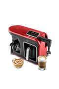 Hatır Plus Barista 6 In 1 Latte Cappuccino and Roze Turkish Coffee Machine Red