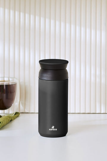 Rainbow Black Stainless Steel Thermos 350ml (KEEP HOT/COLD FOR UP TO 8 HOURS)