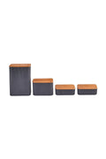 Massimo 4-Piece Jar/Storage Container Set Anthracite