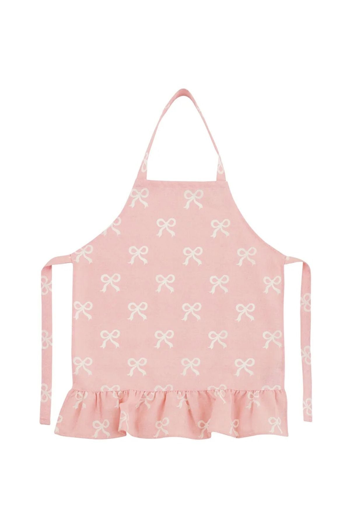 Pink Bow Detailed Women's Kitchen Apron