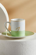 Single Size Porcelain Coffee Cup with Letter I