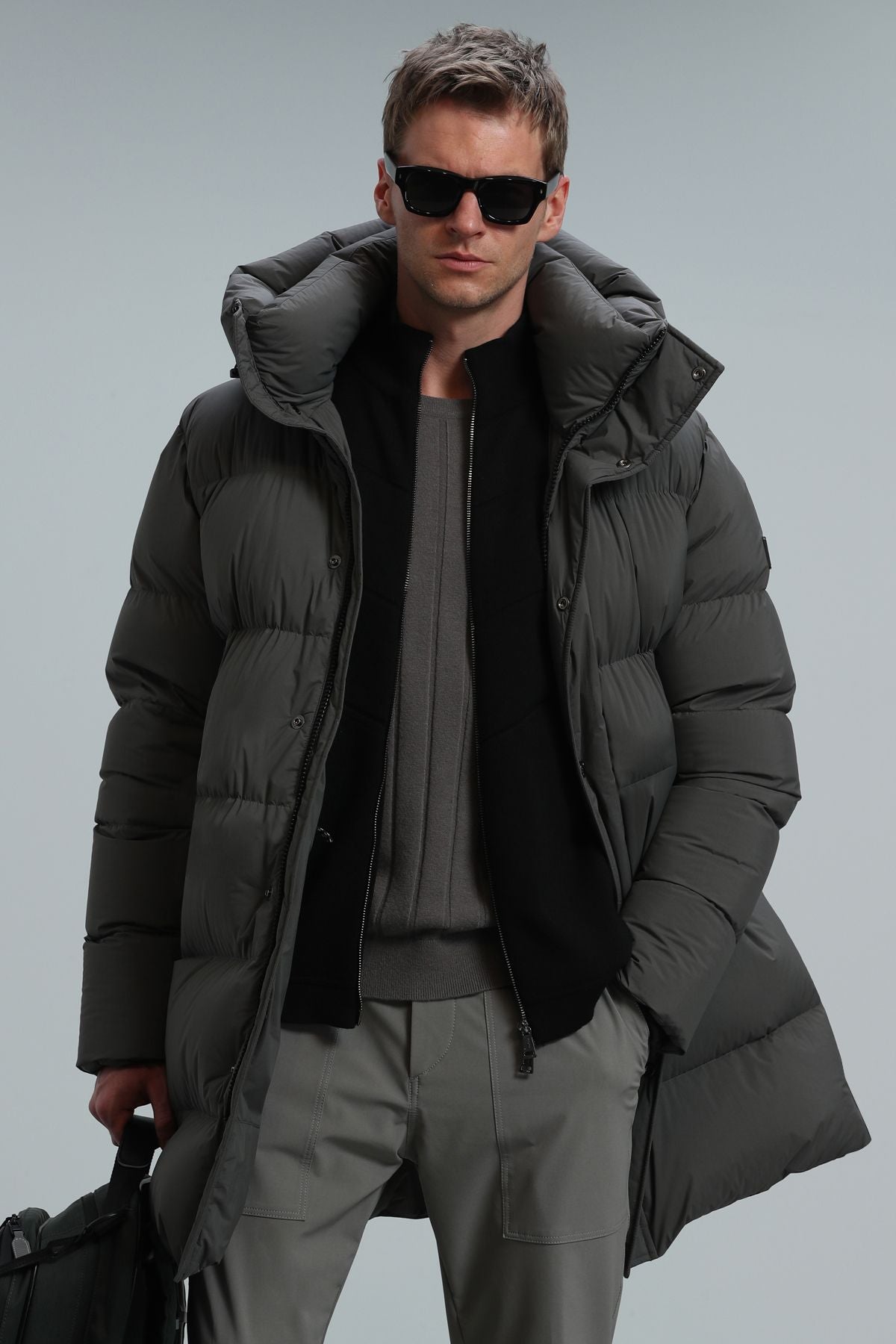 Víctor Goose Down Coat Men Khaki