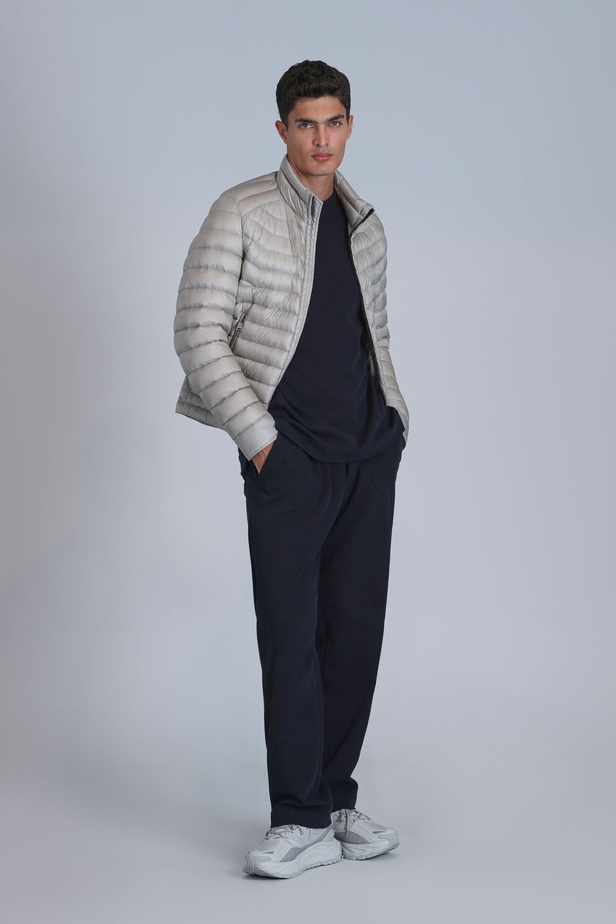 Andy Goose Down Men's Coat Beige