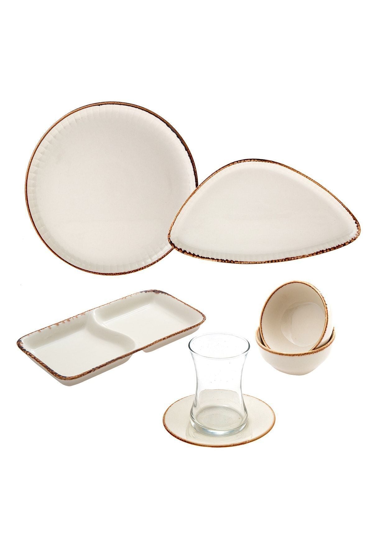 Terracota Beige 25 Piece Breakfast Set