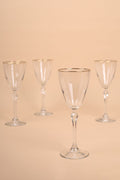 Pure Gold Gilt Set of 4 Water Glasses 255 Cc