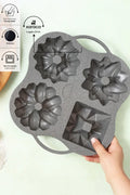 Cake Pro 4 Pcs Anthracite Cast Cake Mold