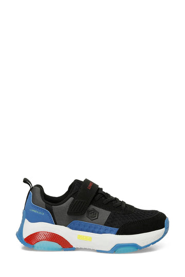 LOLAN 5FX Black Boy's Sneaker