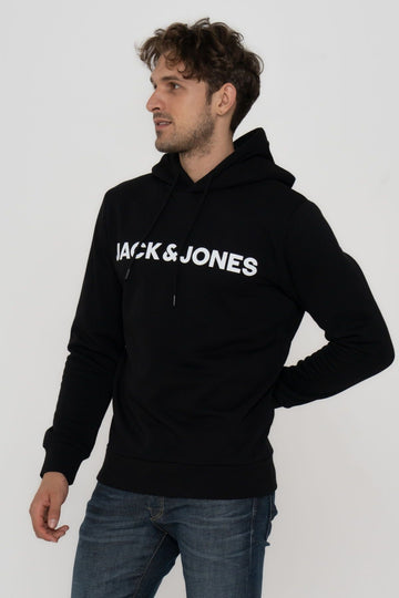 Men's Logo Printed Hooded Sweatshirt - Deldrick