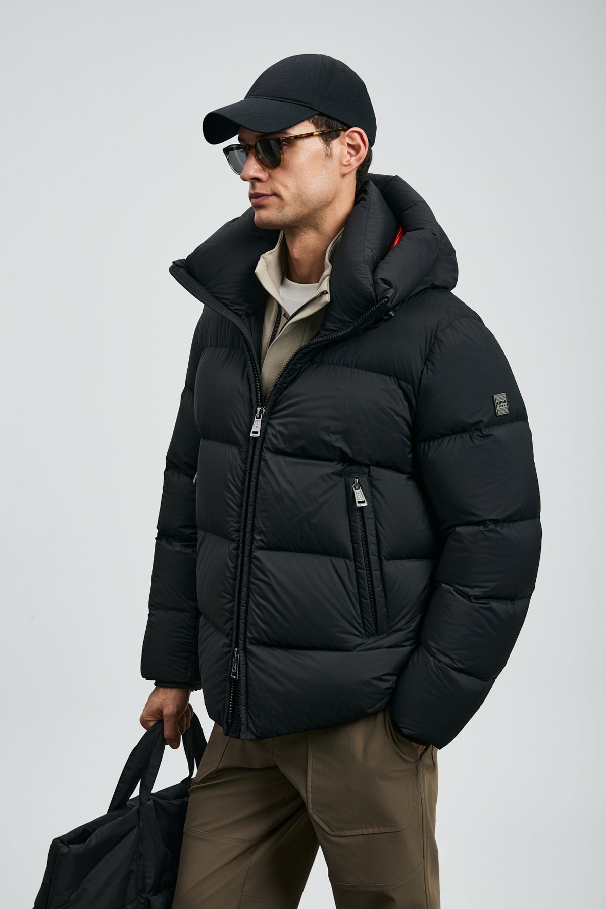 Tommy Goose Down Coat Men Black