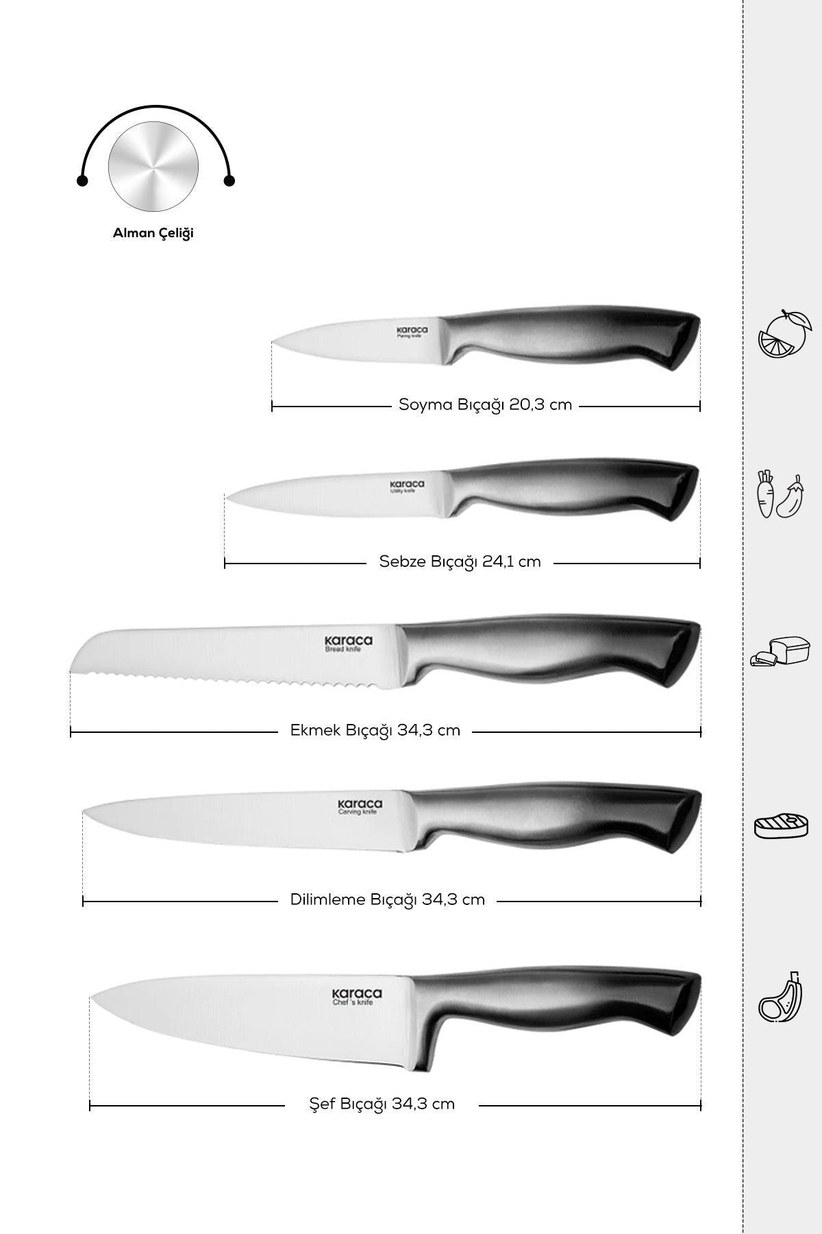 Pro Meister 5 Piece Knife Set