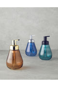 Swita Glass Bathroom Liquid Soap Dispenser Blue