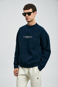 Dark Men's Sweatshirt Navy Blue