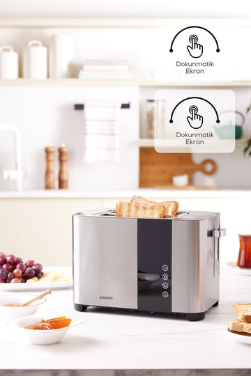 Inox Toaster with Digital Display