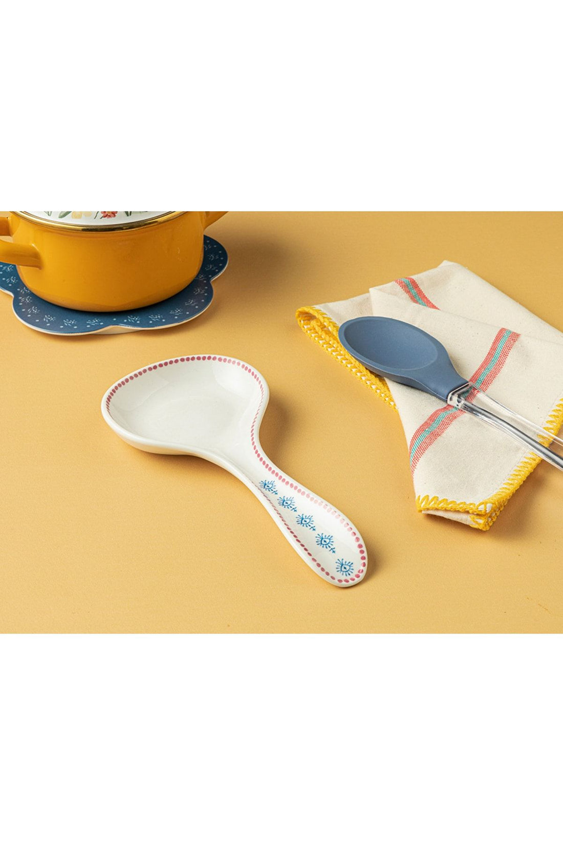 Tansy New Bone Spoons 24 Cm White