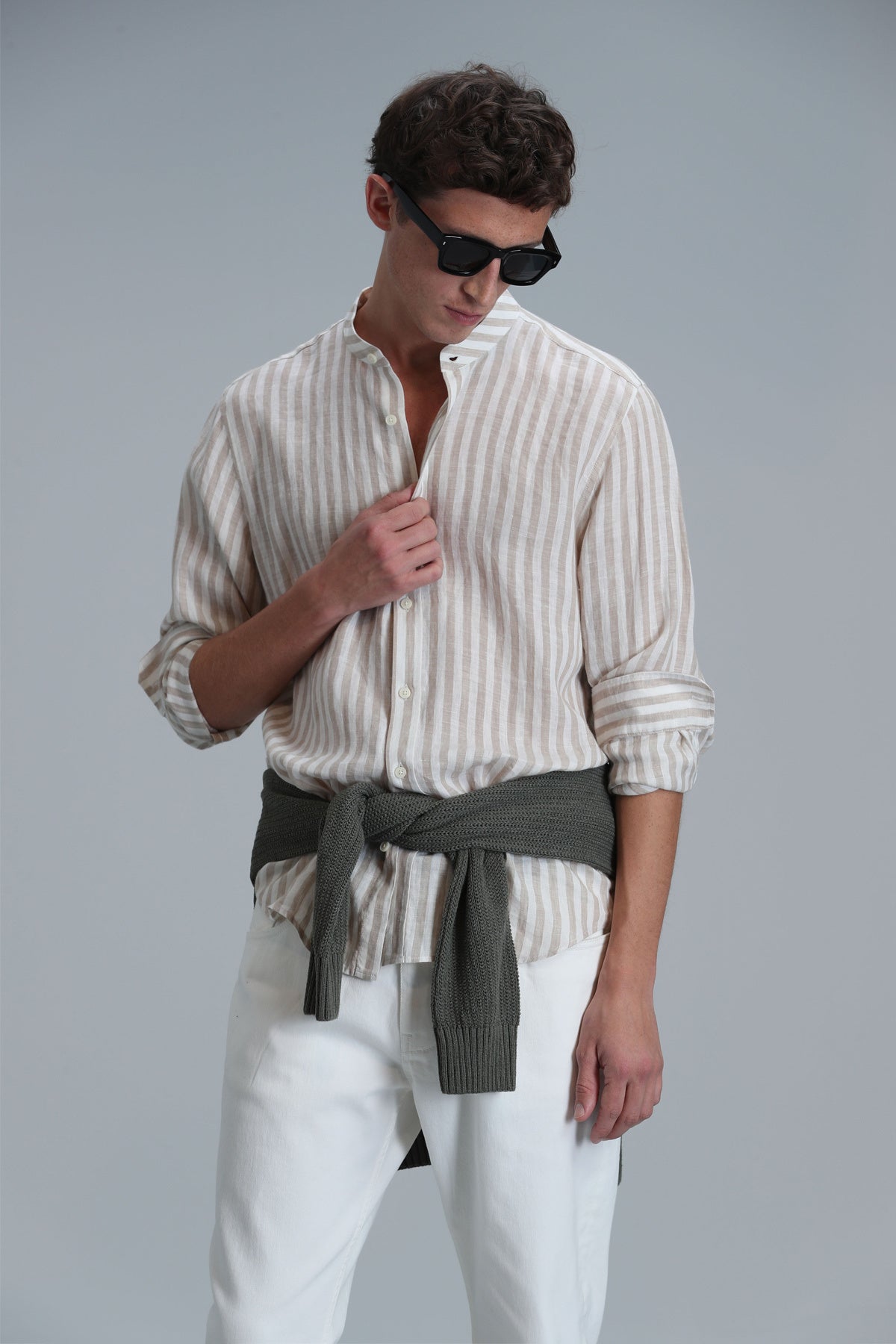 Fast Erkek Basic Gömlek Comfort Fit Bej