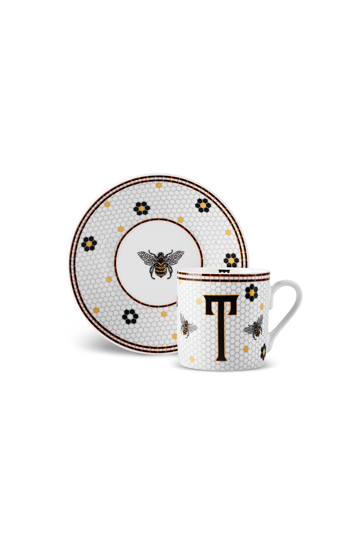 Coffee Cup with Letter T 80 ml