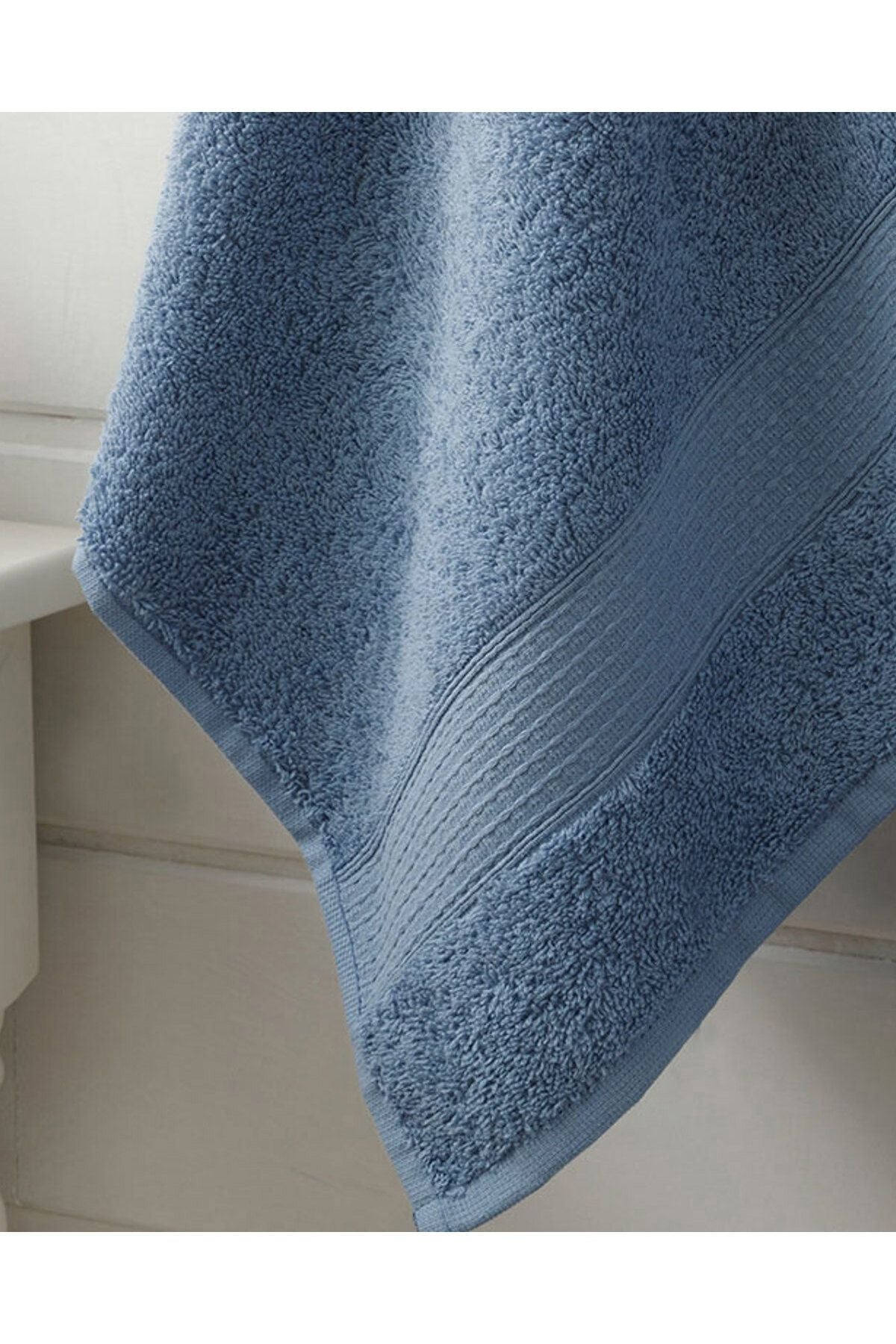 Pure Basic Cotton Face Towel Dark Blue