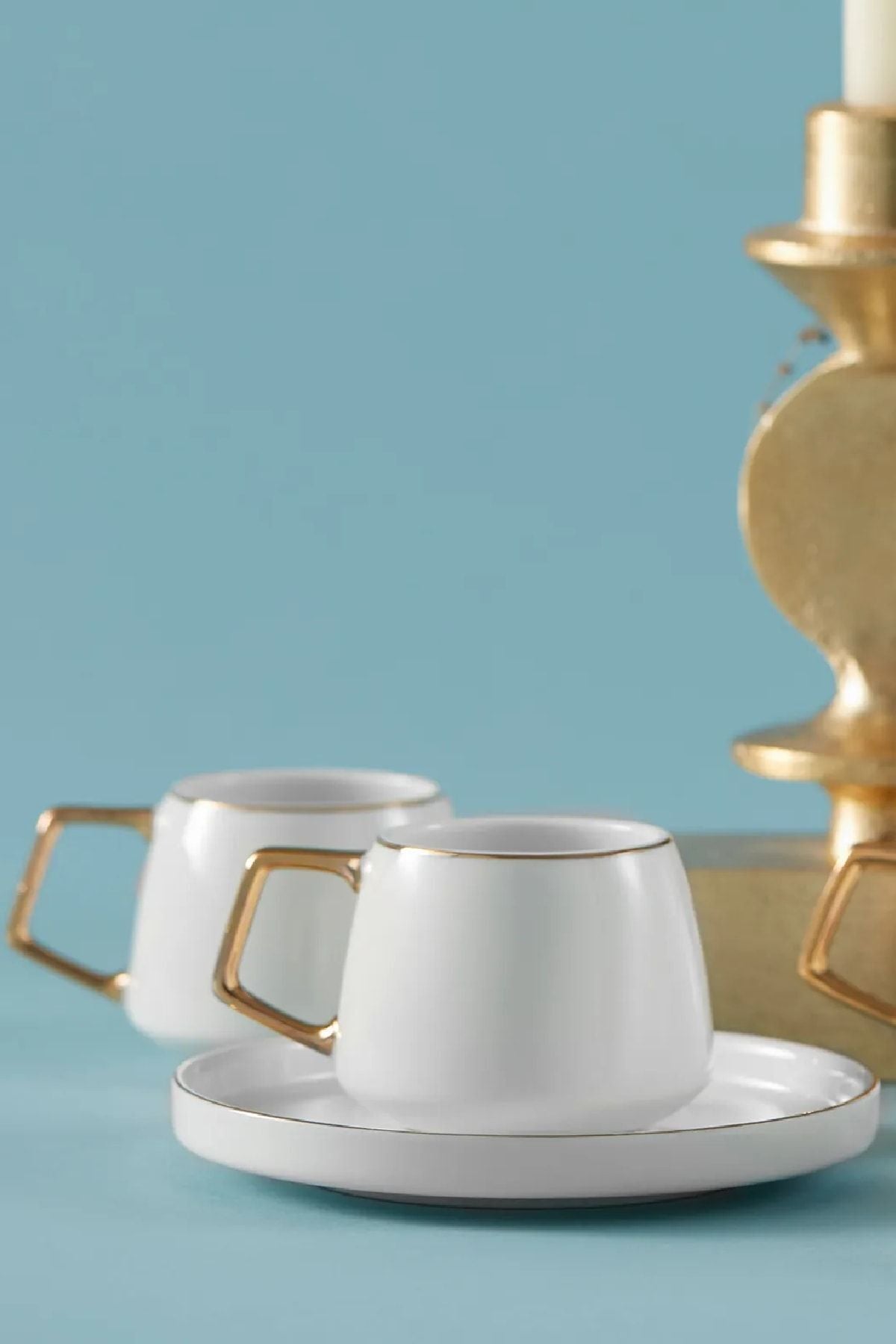 Saturn 6 Person Coffee Cup Set 100 ml Gold