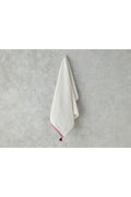 Colorful Lines Cotton Face Towel Ecr-Fuchsia