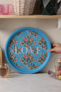 Love Metal Round Tray 35 Cm