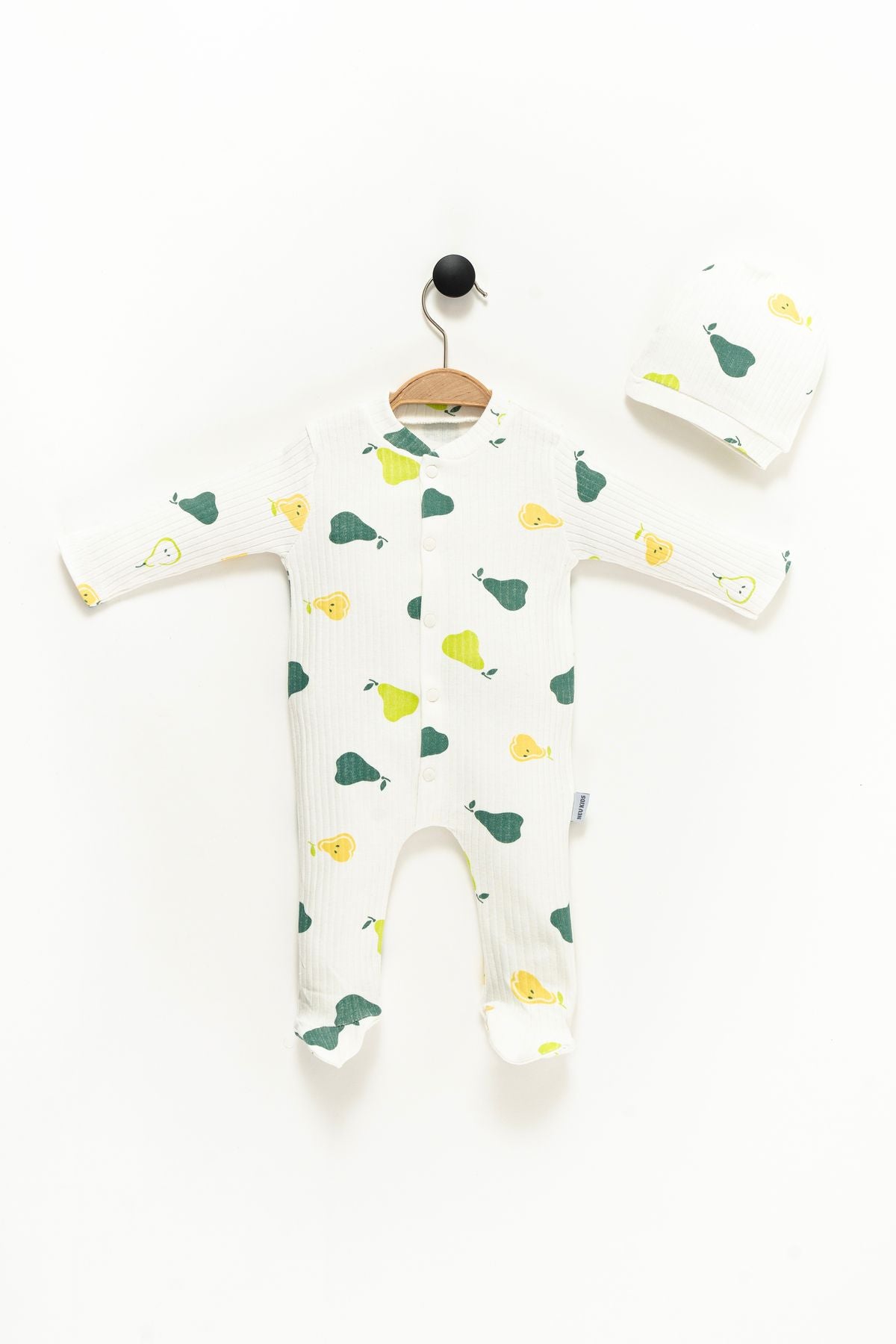 Newborn Baby Pear Printed Hat Report Sleeping Bag 2 pieces 0-3 months Hospital Outlet 100% Cotton