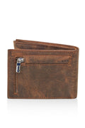 U.S Polo Assn. 23763-23764-23766-23767-23769 Genuine Leather Men's Side Wallet Card Holder BROWN