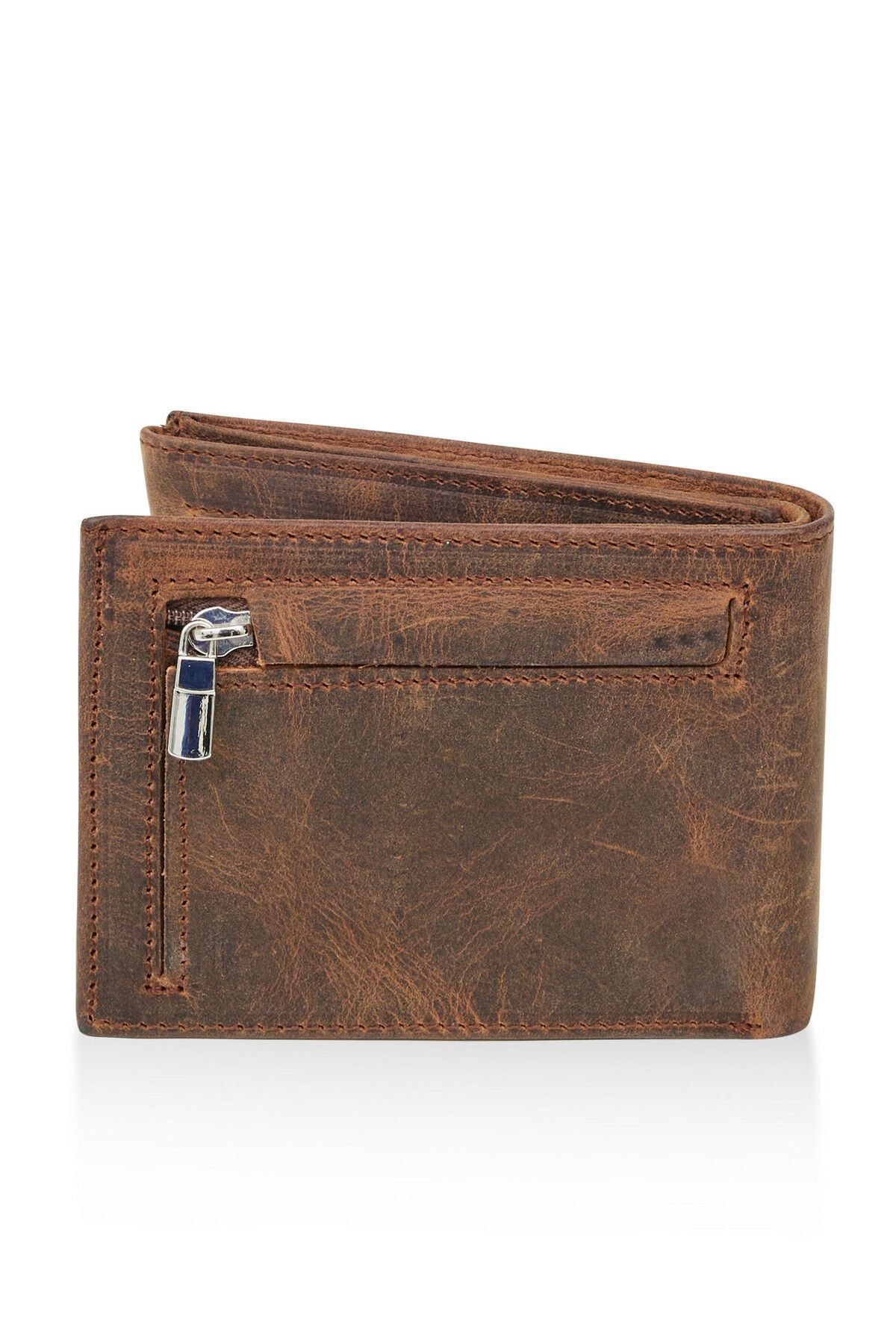 U.S Polo Assn. 23763-23764-23766-23767-23769 Genuine Leather Men's Side Wallet Card Holder BROWN