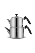 Asiye Induction Base Mini Steel Teapot Set