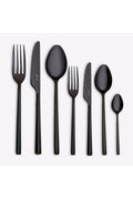 1001 Titanium Black 12 Person 84 Piece Fork Spoons Knife Set