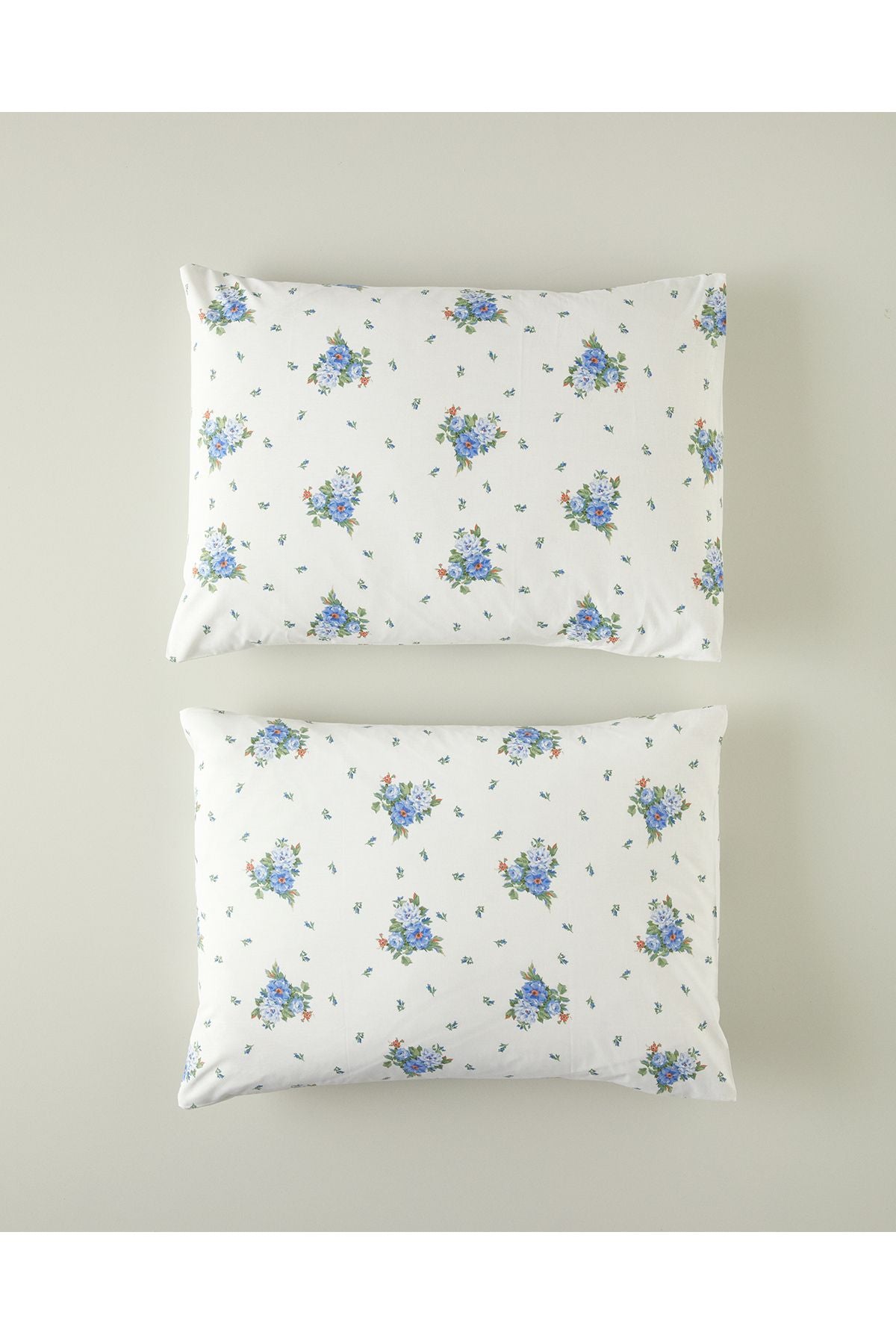 Fragrant Flowers 2 Piece Pillowcase Blue