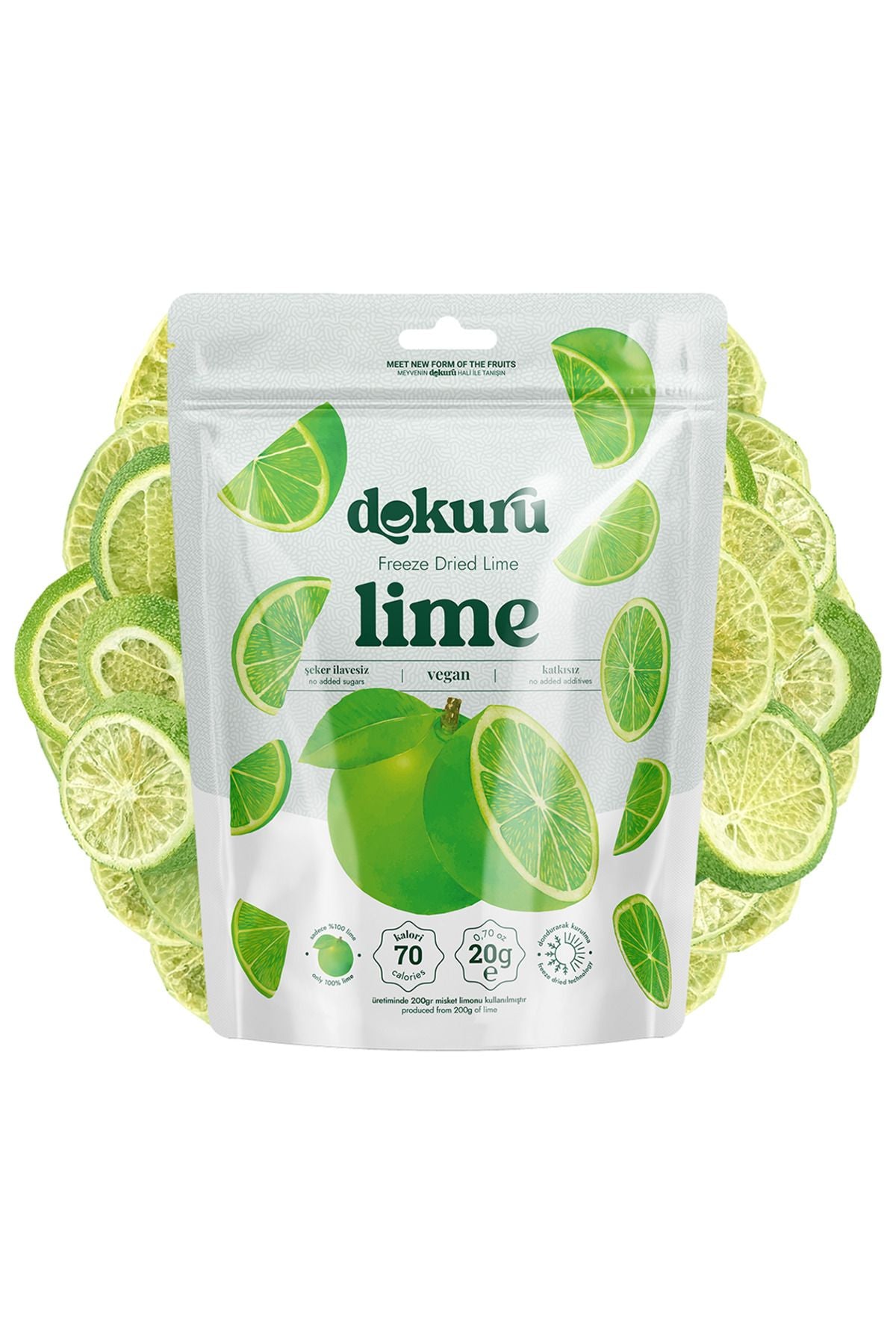 Lime Dried Fruit Chips - Freeze Dried Lime