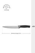 Helios Black Slicing Knife 33 cm