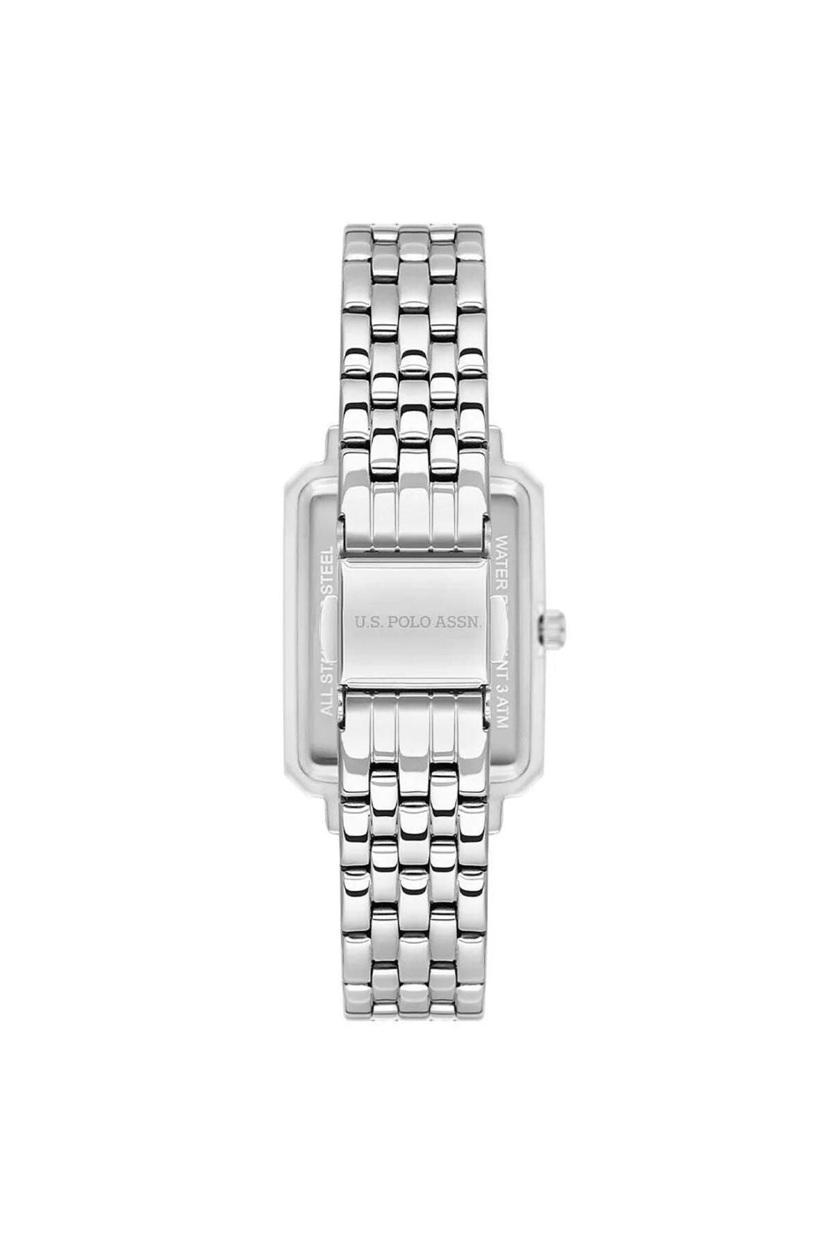 Uspa2082-01 Steel Rectangle Women's Watch