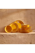 Indian 12 Piece Dinner Set Mustard