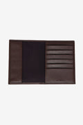 Men's Brown Custom Gift Box Faux Leather Handmade Passport Holder