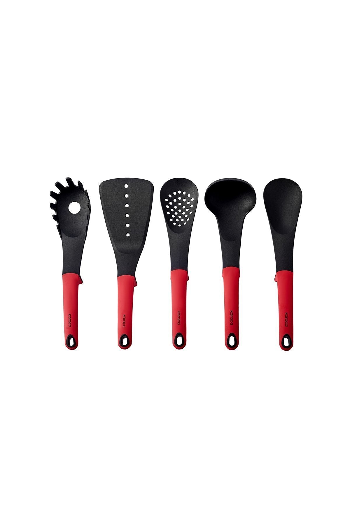 Dave Red 6 Piece Stand Serving Set