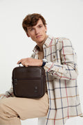U.s Polo Assn 6760 Men's Handbag Shoulder Bag Cross Bag Brown