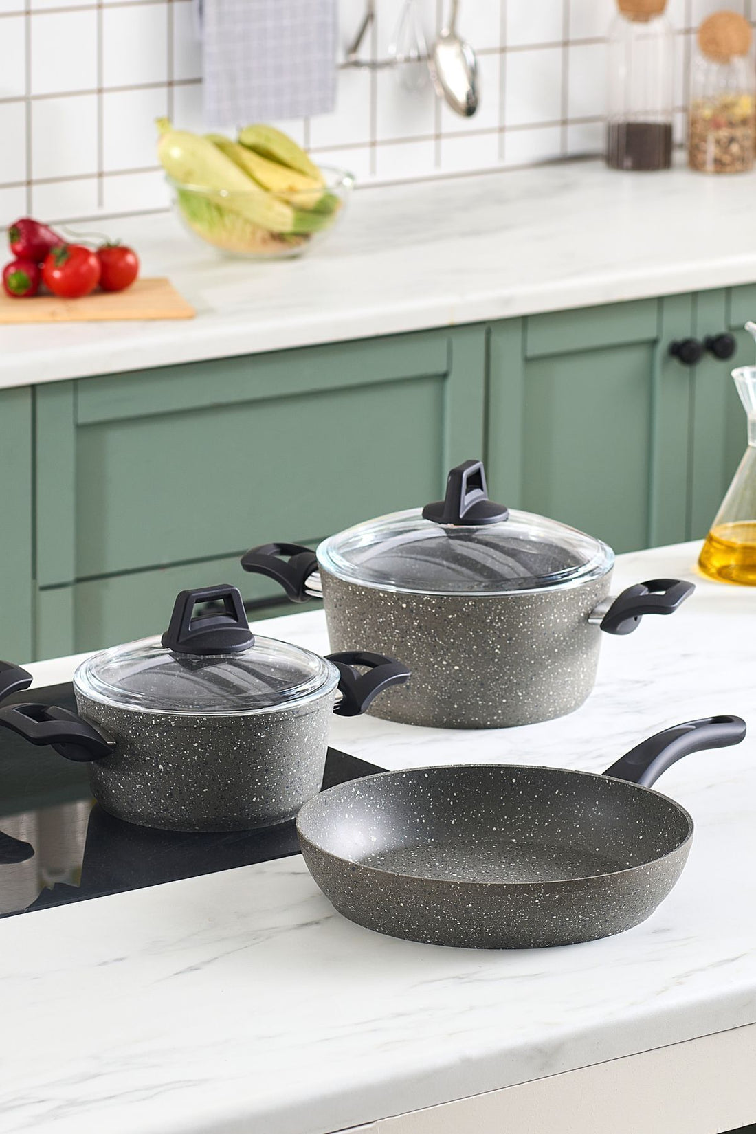 Biogranite Pars 7 Piece Cookware Set